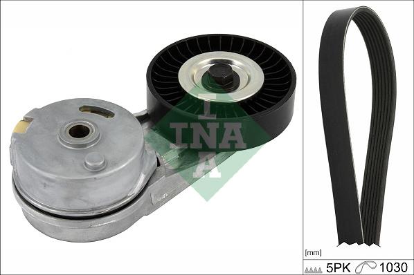 INA 529 0460 10 - Garnitura klinastog rebrastog kaiša www.parts5.com