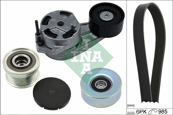 INA 529 0482 20 - V-Ribbed Belt Set parts5.com