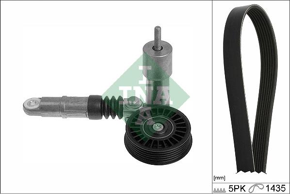 INA 529 0425 10 - Sada žebrovaných klínových řemenů www.parts5.com