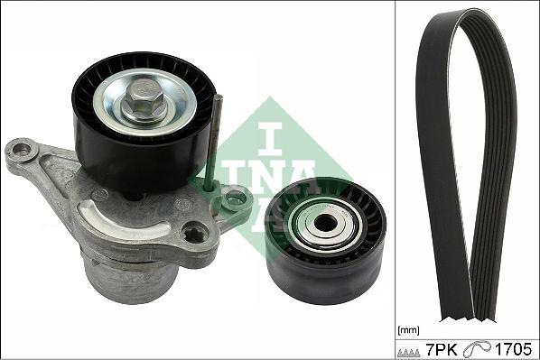 INA 529 0423 10 - Set curea transmisie cu caneluri www.parts5.com