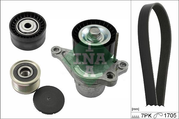 INA 529 0423 20 - Set curea transmisie cu caneluri www.parts5.com