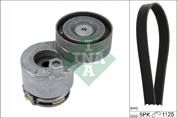 INA 529 0427 10 - Sada žebrovaných klínových řemenů www.parts5.com