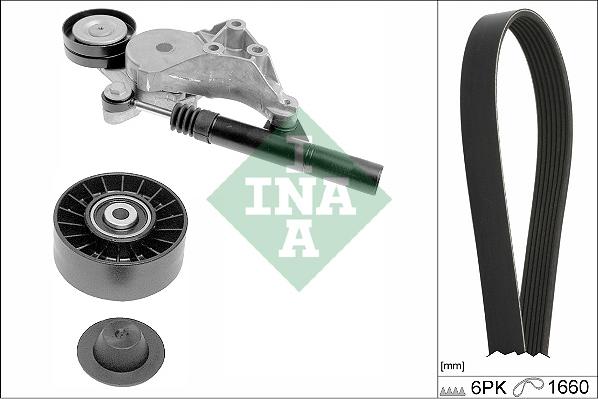 INA 529 0471 10 - V-Ribbed Belt Set parts5.com