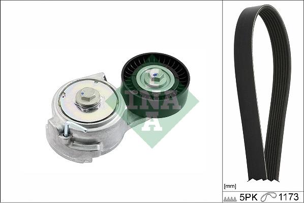 INA 529 0478 10 - Set curea transmisie cu caneluri www.parts5.com