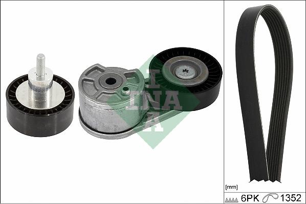 INA 529 0549 10 - Set curea transmisie cu caneluri www.parts5.com