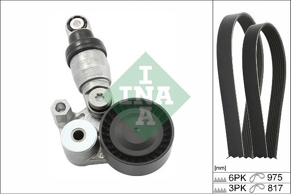 INA 529 0540 10 - V-Ribbed Belt Set parts5.com