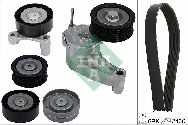 INA 529 0554 10 - Set curea transmisie cu caneluri www.parts5.com