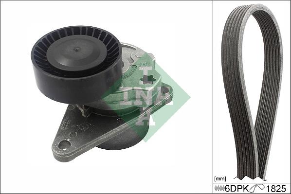 INA 529 0557 10 - Set curea transmisie cu caneluri www.parts5.com