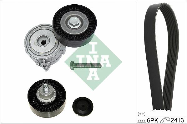 INA 529 0509 10 - Garnitura klinastog rebrastog kaiša www.parts5.com