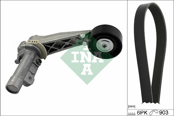 INA 529 0504 10 - V-Ribbed Belt Set parts5.com