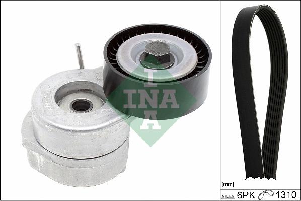 INA 529 0506 10 - V-Ribbed Belt Set parts5.com