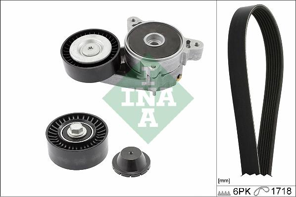 INA 529 0515 10 - Komplet rebrastega jermena www.parts5.com