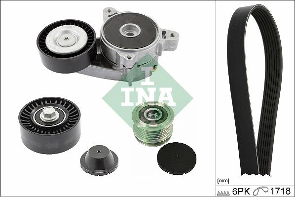 INA 529 0515 20 - Sada žebrovaných klínových řemenů www.parts5.com