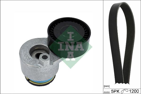 INA 529 0511 10 - Set curea transmisie cu caneluri www.parts5.com