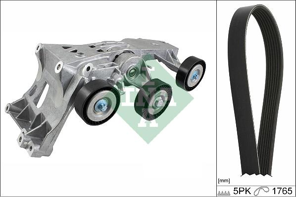 INA 529 0517 10 - Sada žebrovaných klínových řemenů www.parts5.com