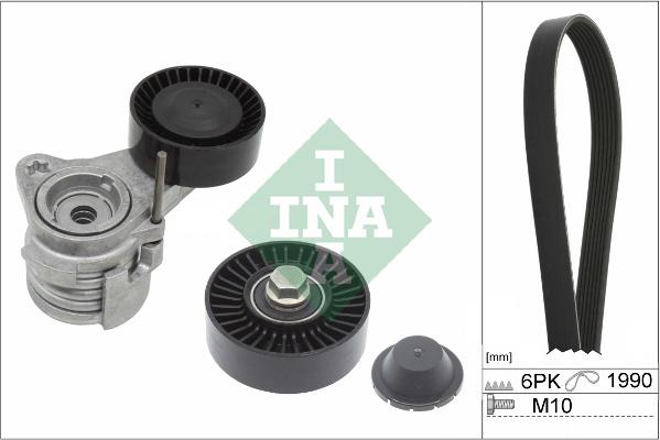 INA 529 0043 10 - Hosszbordás szíj készlet www.parts5.com