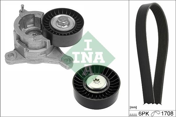 INA 529 0184 10 - Garnitura klinastog rebrastog kaiša www.parts5.com