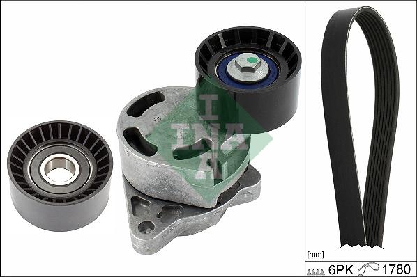 INA 529 0137 10 - Set curea transmisie cu caneluri www.parts5.com