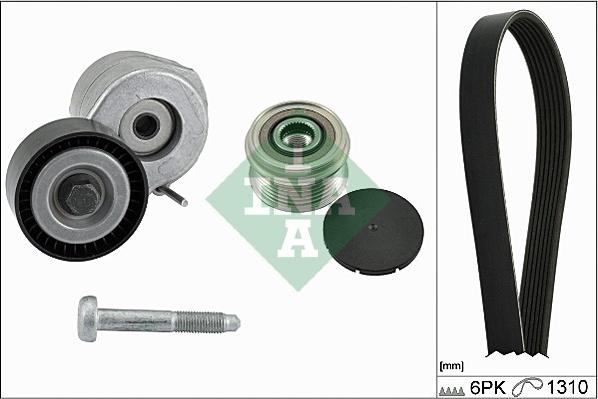 INA 529 0179 10 - Set curea transmisie cu caneluri www.parts5.com