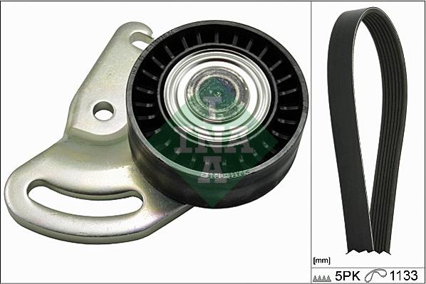 INA 529 0178 10 - Garnitura klinastog rebrastog kaiša www.parts5.com