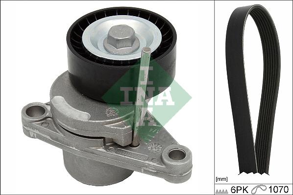 INA 529 0344 10 - Garnitura klinastog rebrastog kaiša www.parts5.com