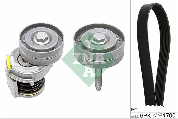 INA 529 0341 10 - Set curea transmisie cu caneluri www.parts5.com