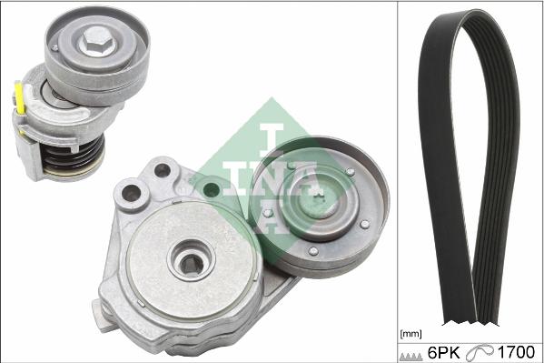 INA 529 0342 10 - Garnitura klinastog rebrastog kaiša www.parts5.com