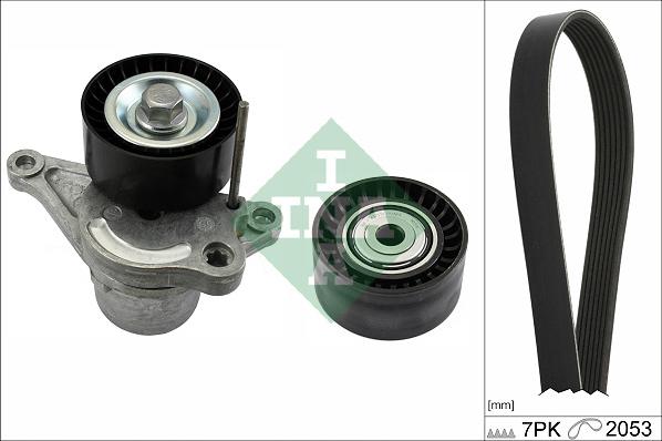 INA 529 0352 10 - Garnitura klinastog rebrastog kaiša www.parts5.com