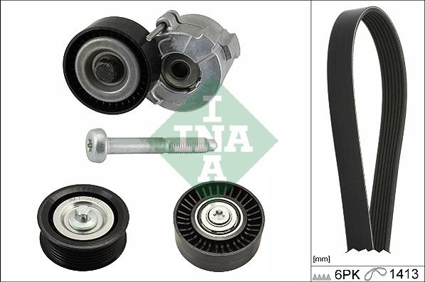 INA 529 0304 10 - Set curea transmisie cu caneluri www.parts5.com