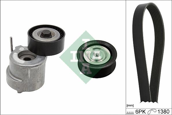 INA 529 0303 10 - Sada žebrovaných klínových řemenů www.parts5.com