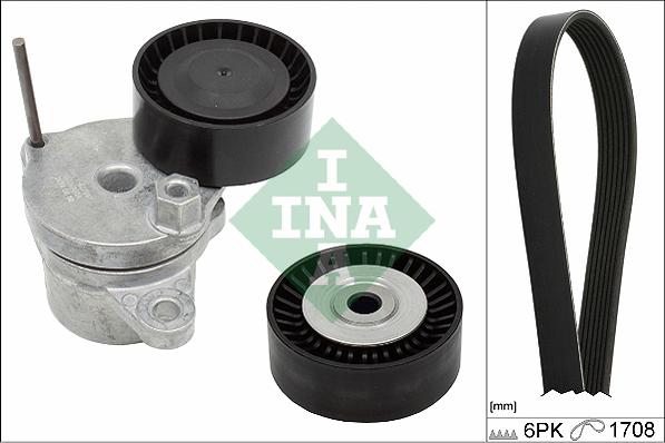 INA 529 0310 10 - Garnitura klinastog rebrastog kaiša www.parts5.com