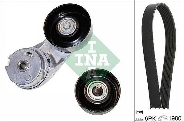 INA 529 0331 10 - Set curea transmisie cu caneluri www.parts5.com