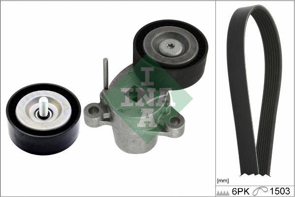 INA 529 0338 10 - V-Ribbed Belt Set www.parts5.com