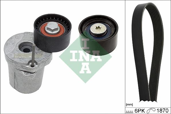 INA 529 0370 10 - Σετ ιμάντων poly-V www.parts5.com