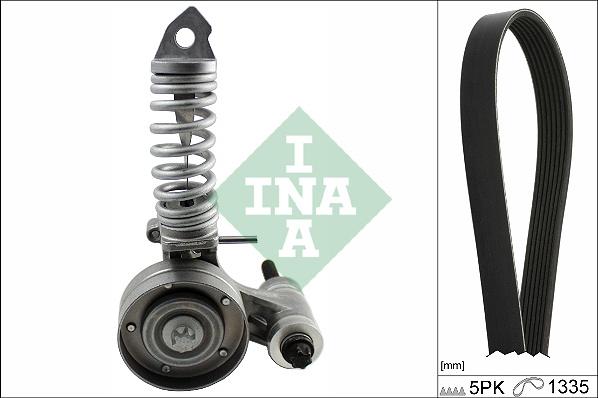 INA 529 0295 10 - Set curea transmisie cu caneluri www.parts5.com