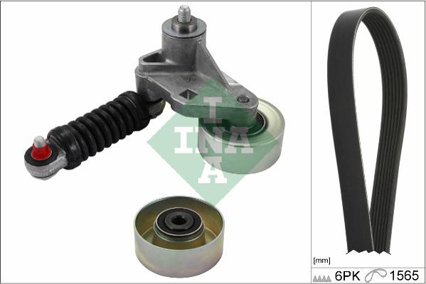 INA 529 0257 10 - Set curea transmisie cu caneluri www.parts5.com