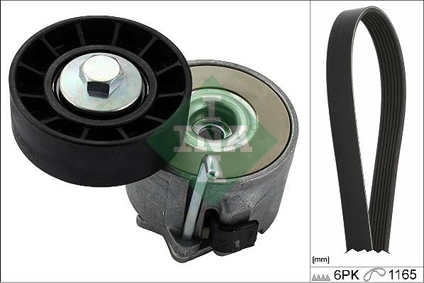 INA 529 0267 10 - Set curea transmisie cu caneluri www.parts5.com