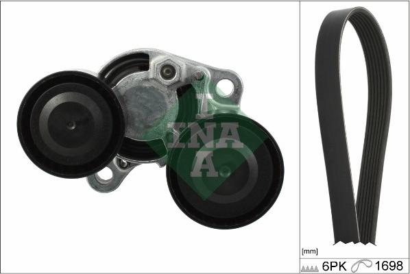 INA 529 0206 10 - V-Ribbed Belt Set www.parts5.com