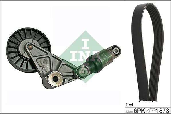 INA 529 0201 10 - V-Ribbed Belt Set www.parts5.com