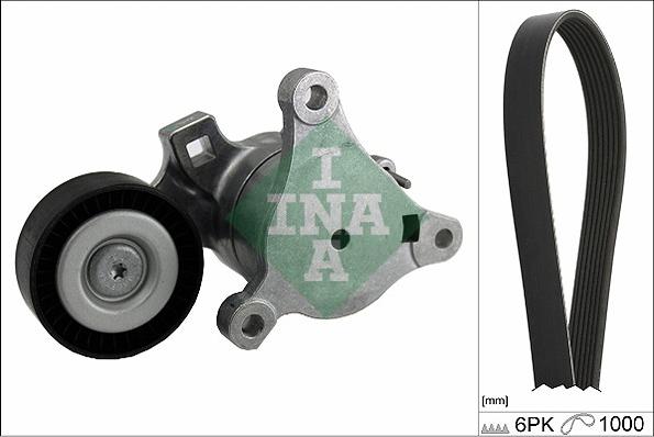 INA 529 0214 10 - Garnitura klinastog rebrastog kaiša www.parts5.com