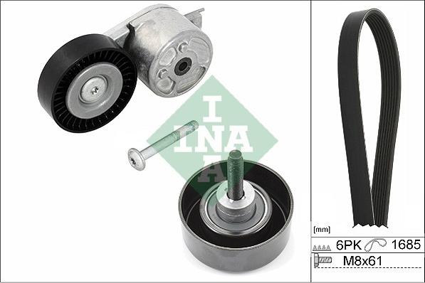 INA 529 0218 10 - Σετ ιμάντων poly-V www.parts5.com