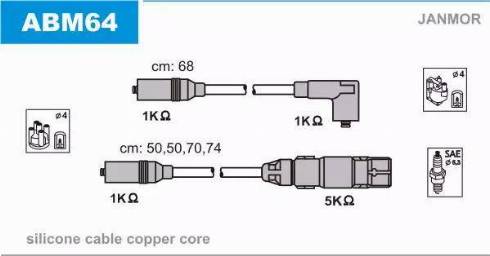 Janmor ABM64 - Set cablaj aprinder www.parts5.com