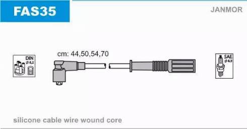 Janmor FAS35 - Ignition Cable Kit www.parts5.com