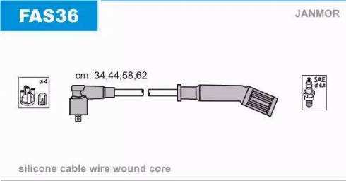 Janmor FAS36 - Ignition Cable Kit www.parts5.com