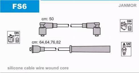 Janmor FS6 - Set cablaj aprinder www.parts5.com