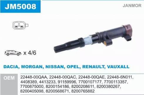 Janmor JM5008 - Πολλαπλασιαστής www.parts5.com