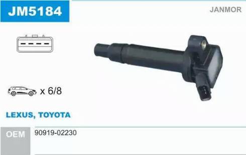 Janmor JM5184 - Ignition Coil www.parts5.com