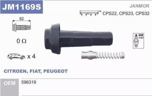 Janmor JM1169S - Manson cauciuc,bobina www.parts5.com