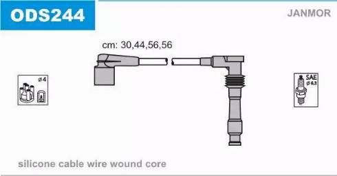 Janmor ODS244 - Juego de cables de encendido www.parts5.com