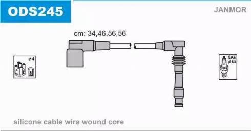 Janmor ODS245 - Set cablaj aprinder www.parts5.com